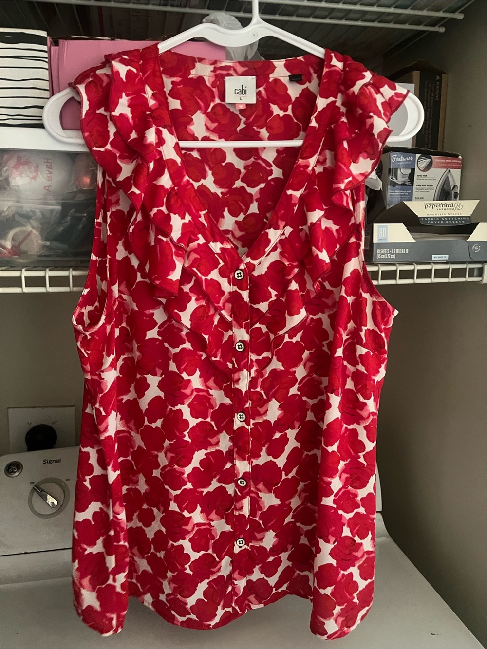 CAbi ladies sleeveless blouse Large